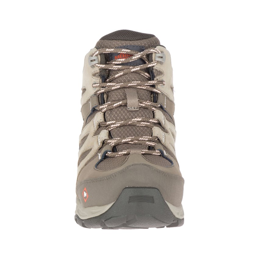 Bottes de Securite Merrell Siren Mid Waterproof Alloy Toe Marron Clair Femme | X.B.PEQD